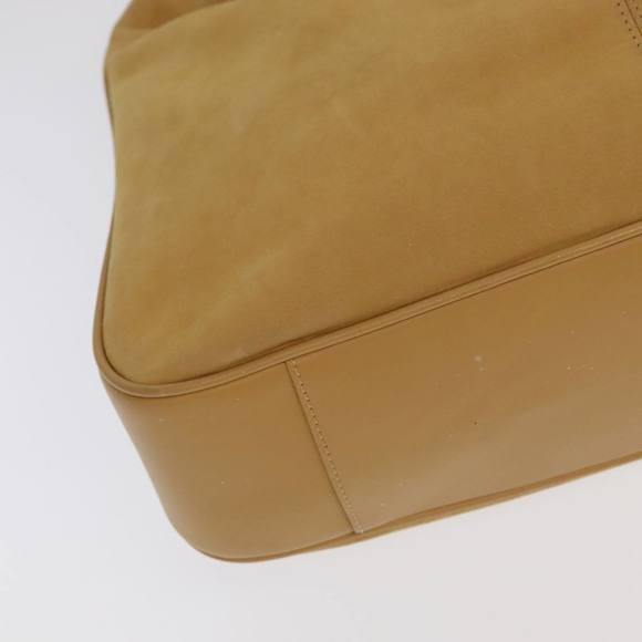 GUCCI Bamboo Hand Bag Leather 2way Beige Gold 001 14 1577 Auth bs19044 - Picture 15 of 16